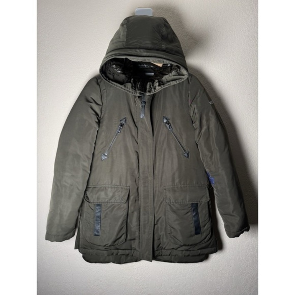 M Derek‎ Lam Puffer Down Parka Jacket Hooded Water Repellent Pockets *READ*